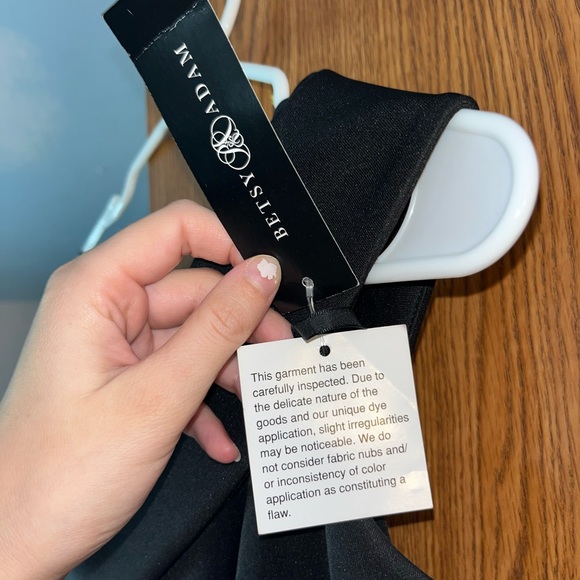 NWT Betsy & Adam Lord and Taylor Black Formal along Maxi dress size 4 - Picture 3 of 8